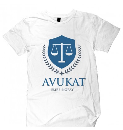 Avukat Beyaz T-Shirt